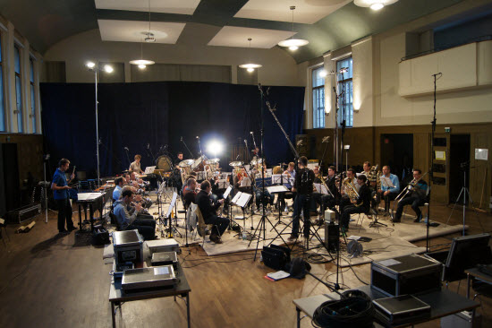 Band bei der Aufnahme