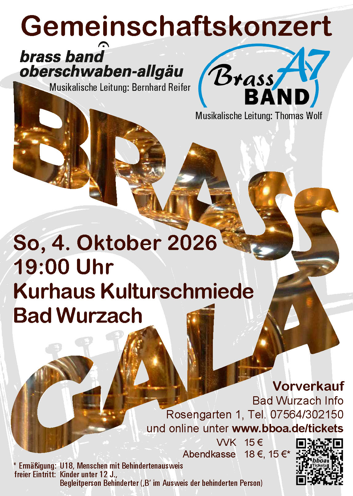 Brass Gala 2026 in Bad Wurzach - Flyer